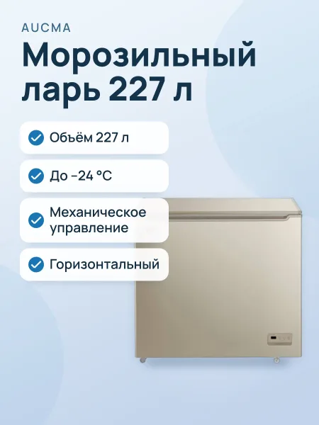 Фото товара Морозильная камера AUCMA BD-227KFG