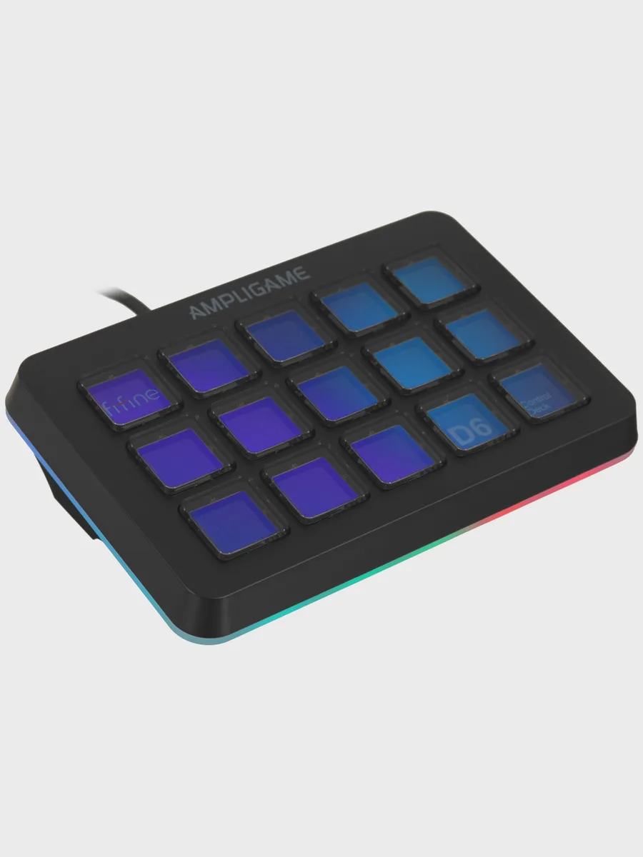 Контроллер для стриминга Fifine D6 Stream Controller, USB Type-A, черный — фото 2 из 10