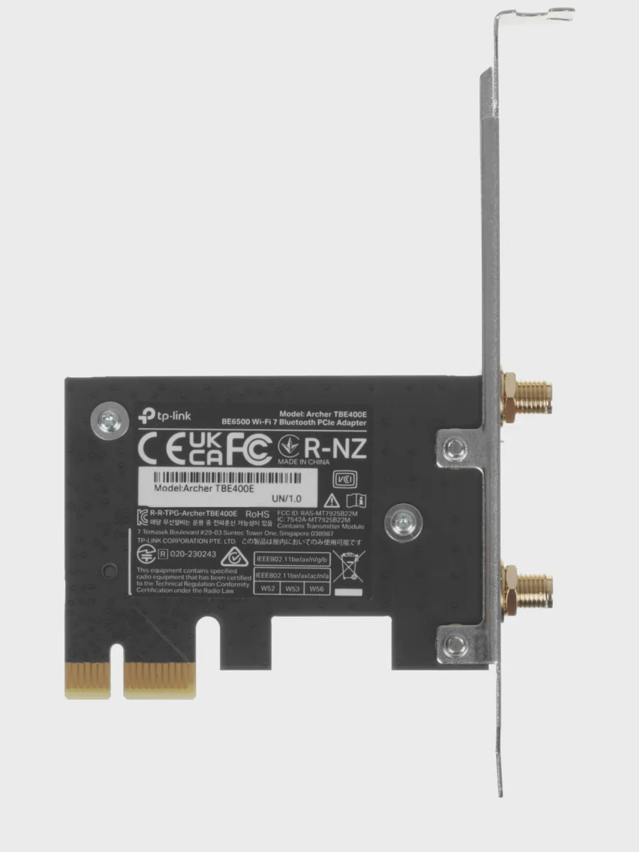 Wi-Fi адаптер + Bluetooth TP-Link Archer TBE400E,6452 Мбит/с — фото 3 из 11