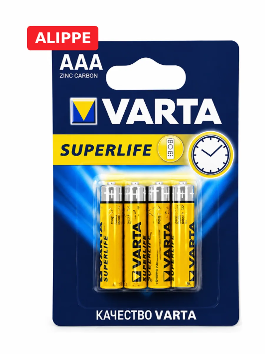 Батарейки VARTA superlife AAA мизинчиковые 4шт/пач — фото 3 из 3