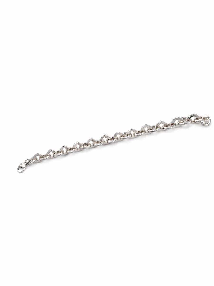 9965 Браслет серебро Tiffany&Co Heart Link, вес:32,66, длина:20 — фото 2 из 2