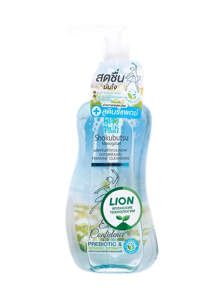 Фото товара LION Shokubutsu Гель-пена для интимной гигиены с алоэ вера и софорой, 150 мл