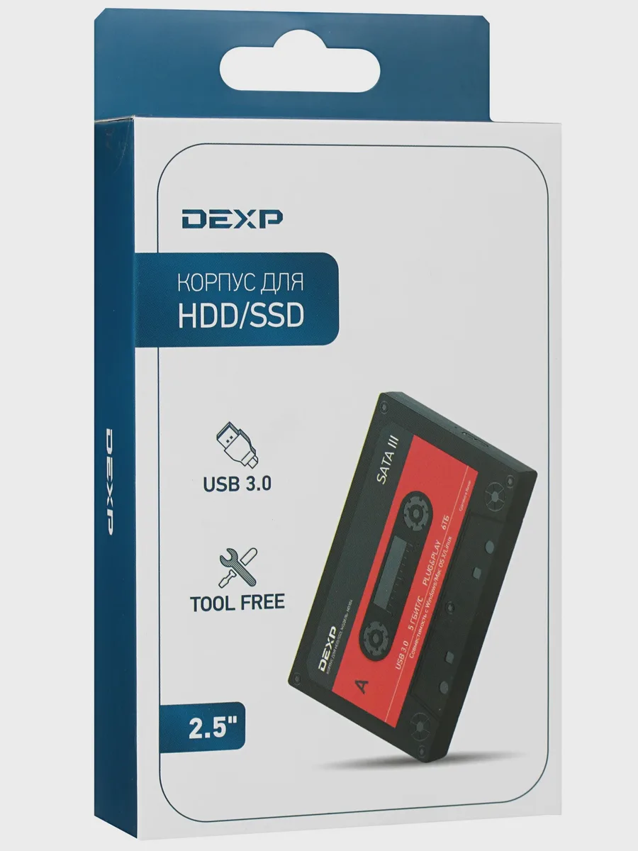 2.5" Внешний бокс DEXP HD304 USB 3.2 Gen 1 Type-A — фото 7 из 7