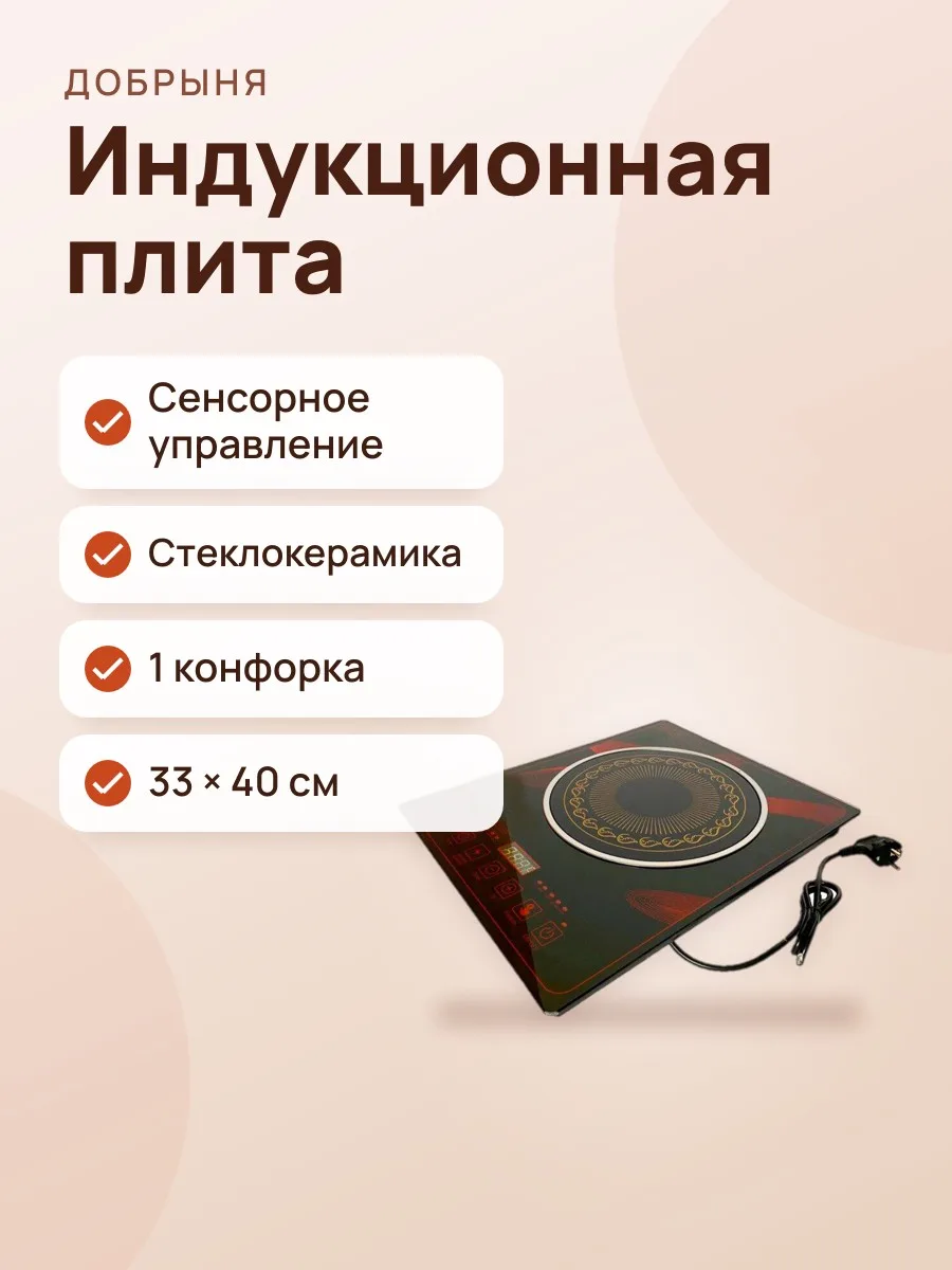 Плита: сенсорная индукционная электрическая «Добрыня» — фото 1 из 2