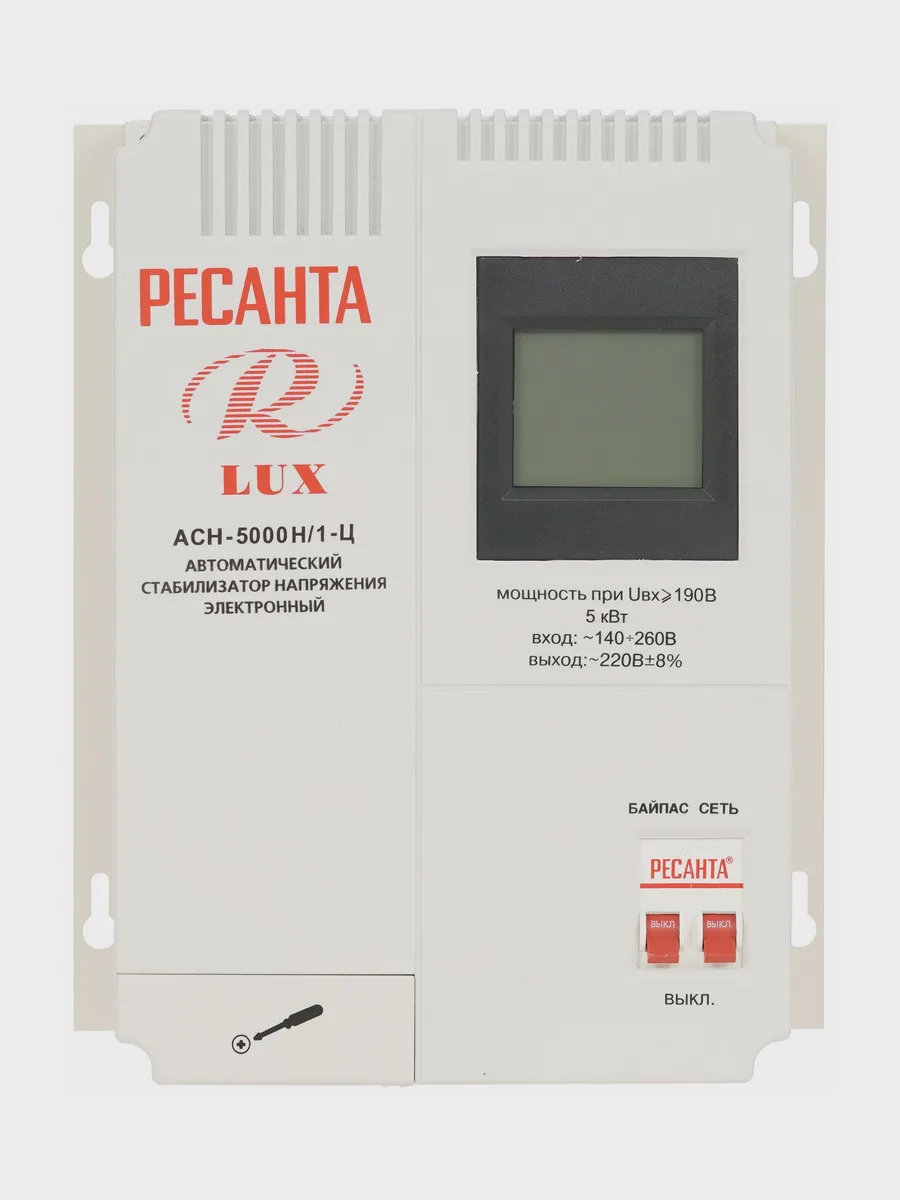 Стабилизатор напряжения Ресанта АСН-5000H/1-Ц Lux, 5 кВт — фото 3 из 11
