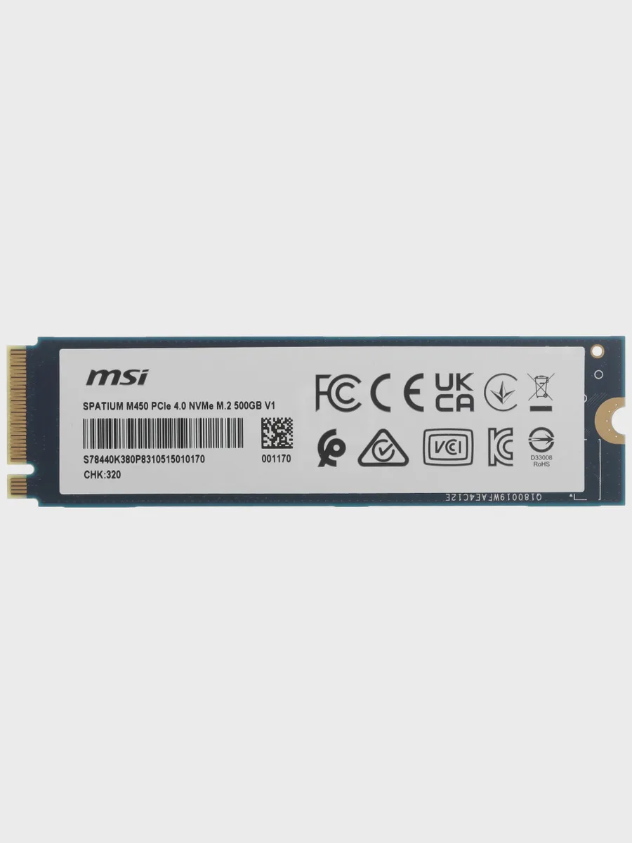 SSD M.2 накопитель MSI SPATIUM M450 V1 [S78-440K380-P83] — фото 3 из 11