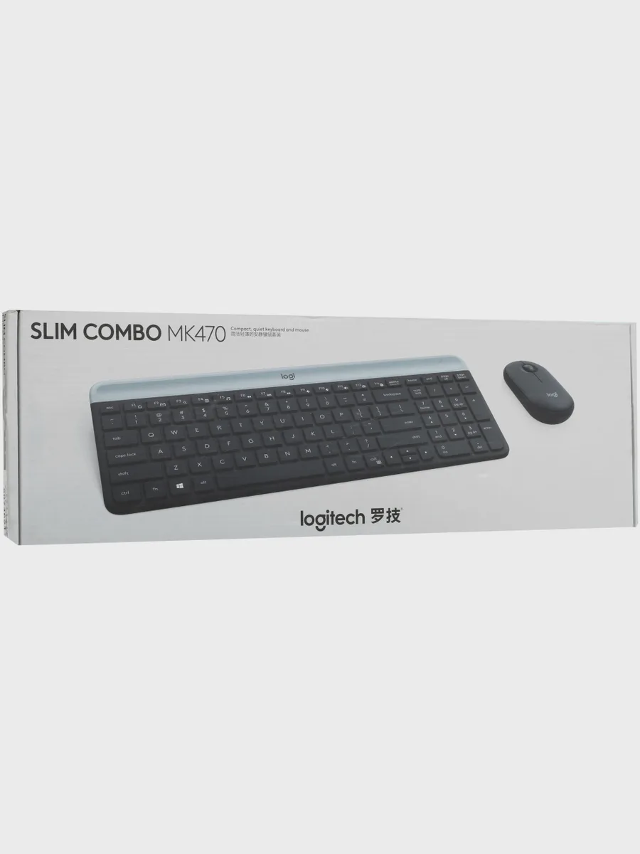 Клавиатура+мышь Logitech Slim Wireless Desktop MK470 USB — фото 11 из 11