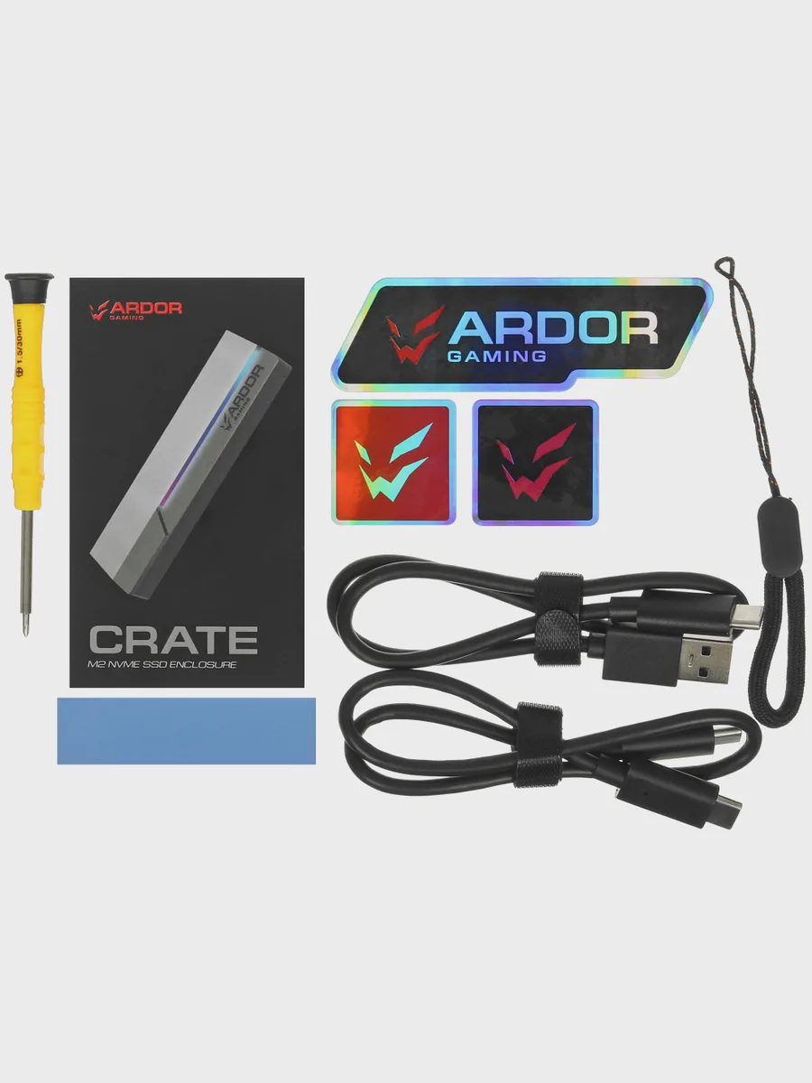 M.2 Внешний бокс ARDOR GAMING CRATE USB 3.2 Gen 1 Type-A — фото 6 из 8