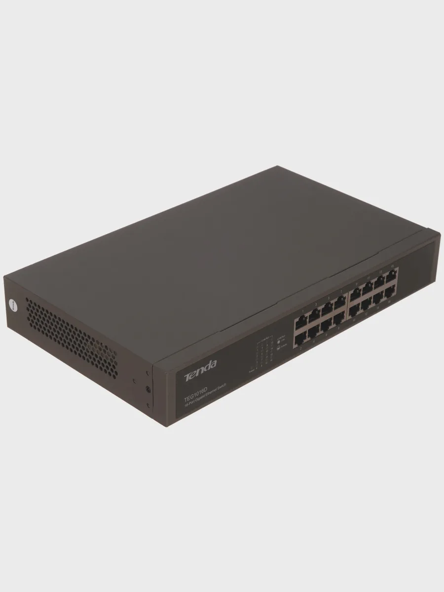 Коммутатор Tenda TEG1016D 16 x RJ-45х1000 Мбит/сек, 100 Мбит/сек — фото 2 из 9