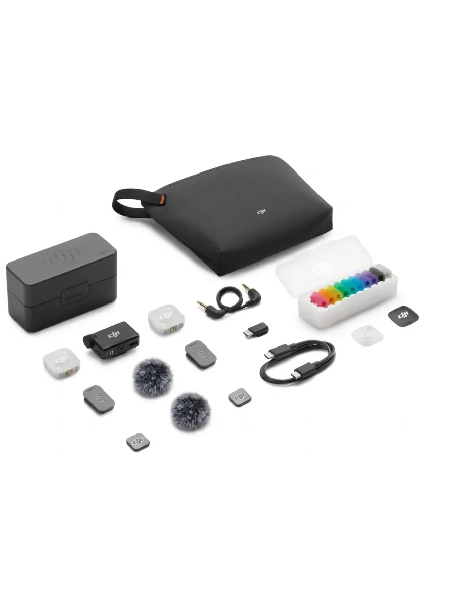 Беспроводной микрофон DJI Mic Mini 2 (2 TX + 1 RX) Петличка на две персоны — фото 2 из 2