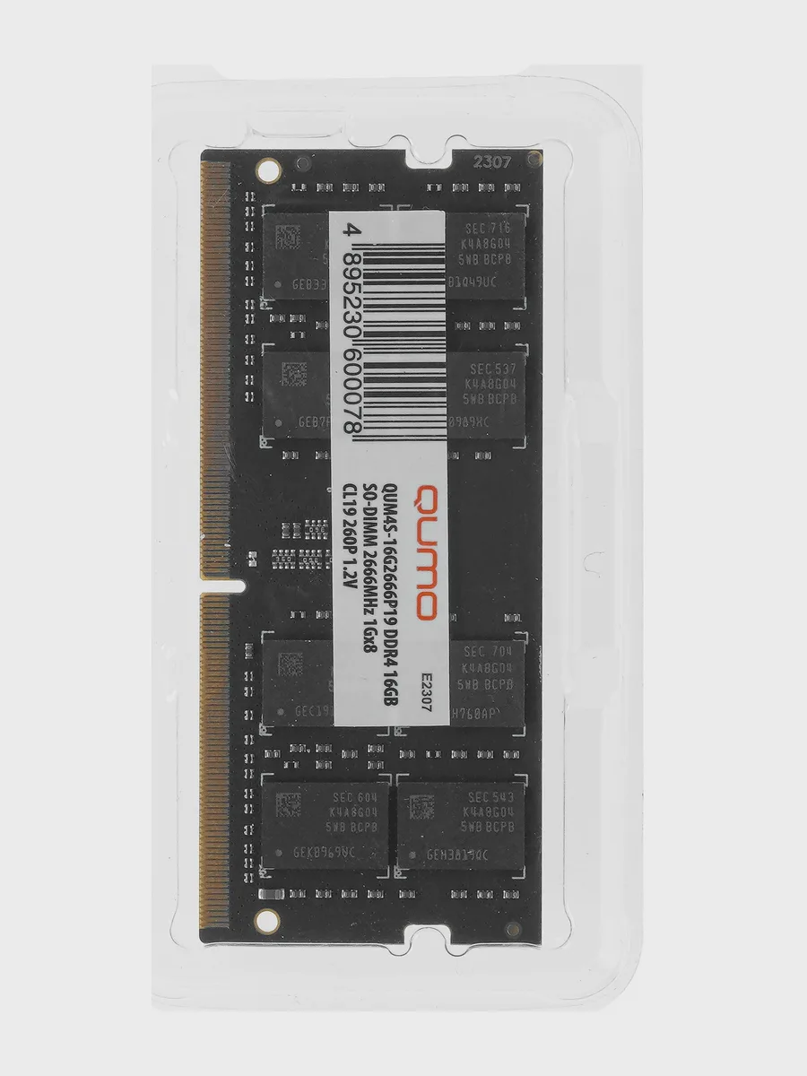 Оперативная память SODIMM QUMO 16 ГБ DDR4 — фото 4 из 4