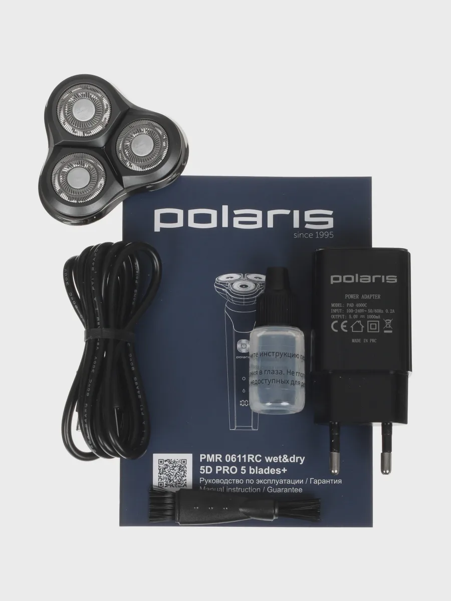 Электробритва Polaris PMR 0611RC серый — фото 9 из 11
