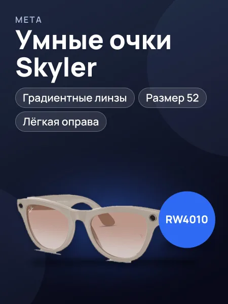 Фото товара Очки Meta Glasses Skyler RW4010 Shiny Chalky Gray / Gradient Cinnamon Pink T150 52