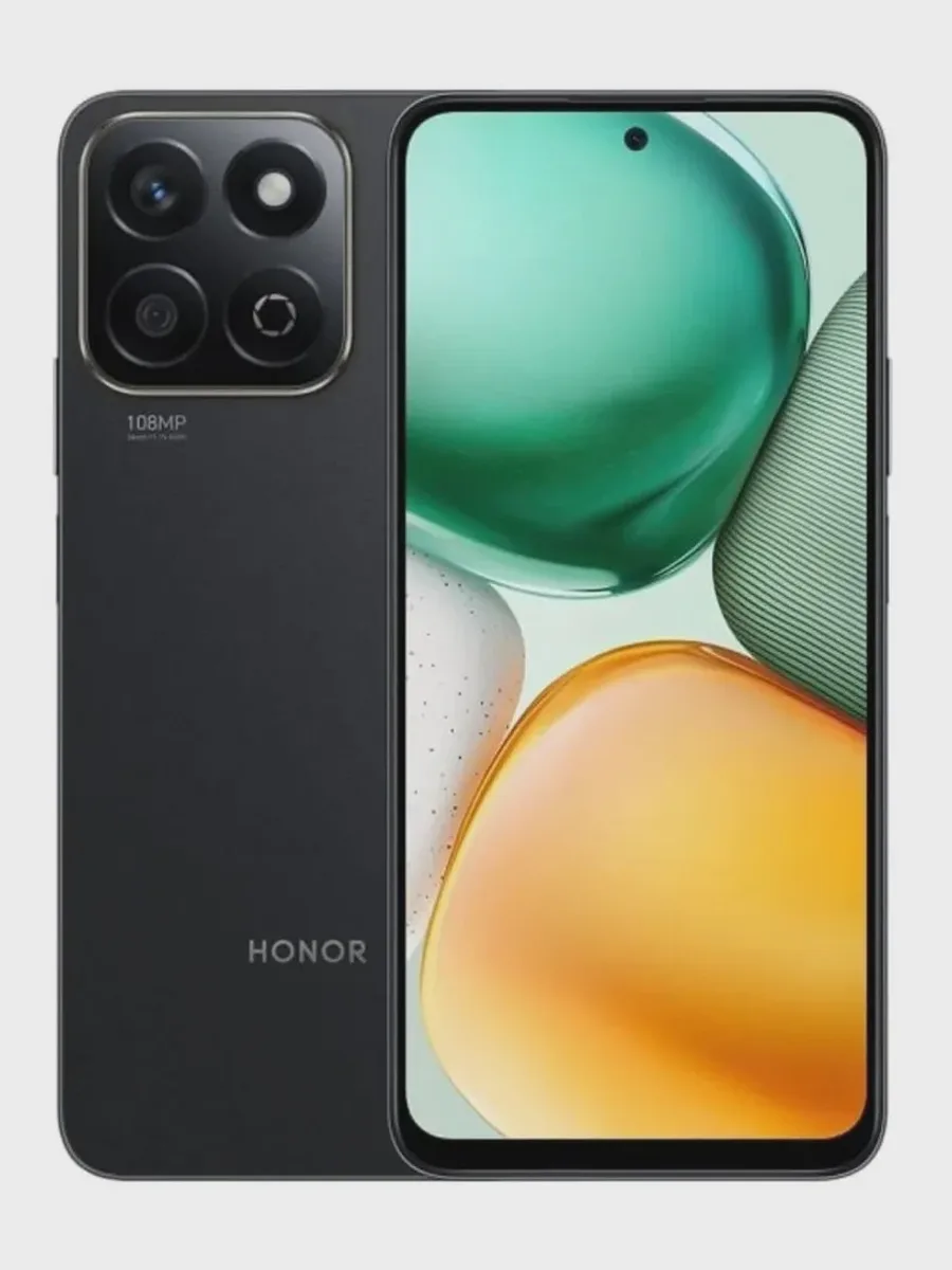 Смартфон Honor X7C 6G+128G Midnight Black — фото 2 из 4
