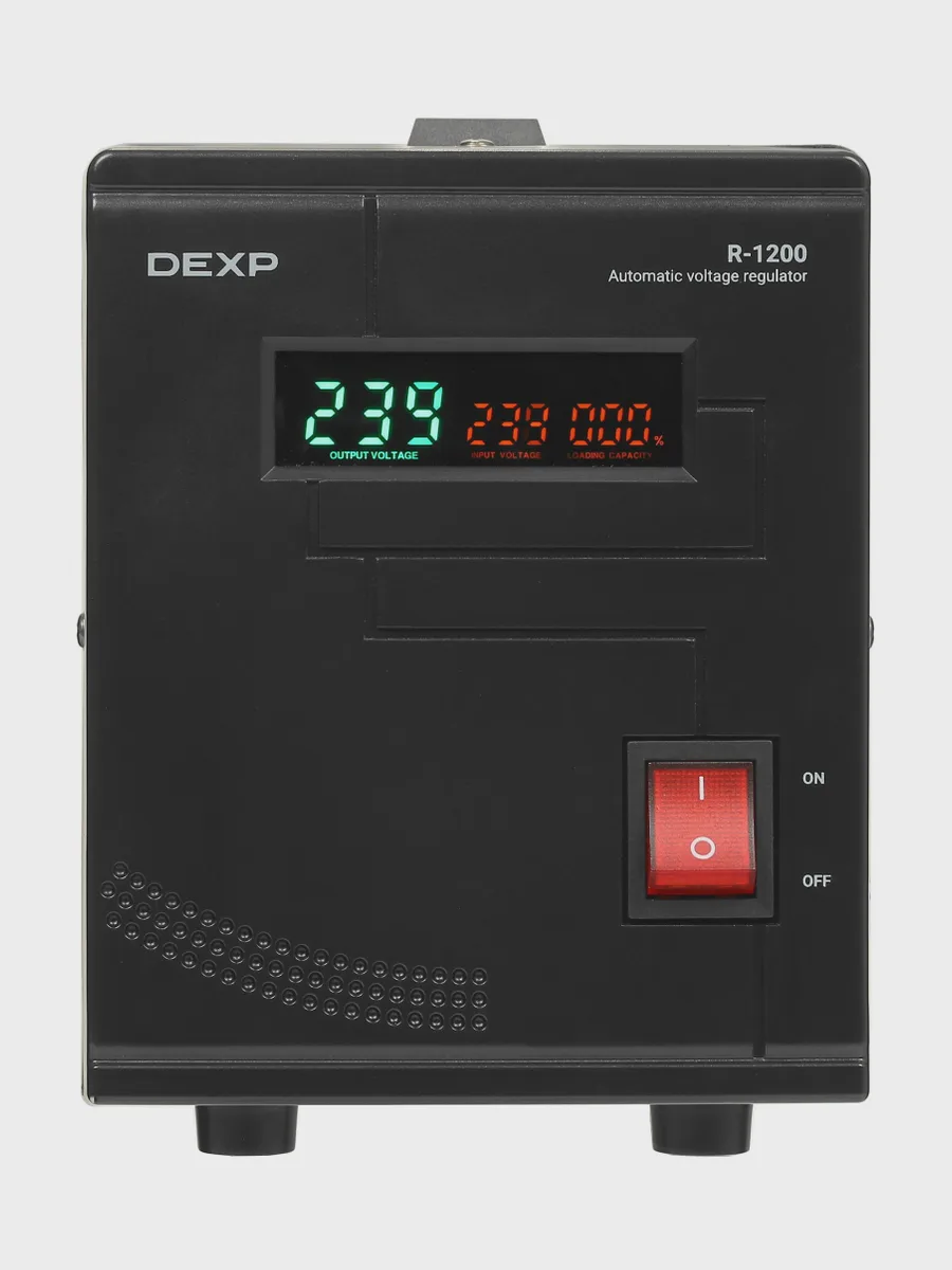 Стабилизатор напряжения DEXP R-1200, 2 кВт — фото 2 из 8