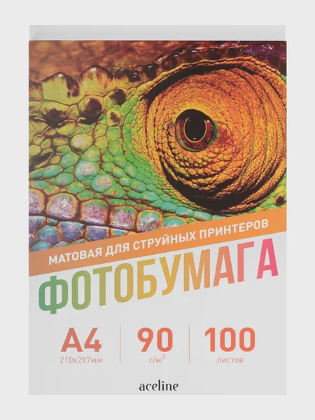 Фото товара Фотобумага Aceline Matte матовое A4 90 г/м² 100