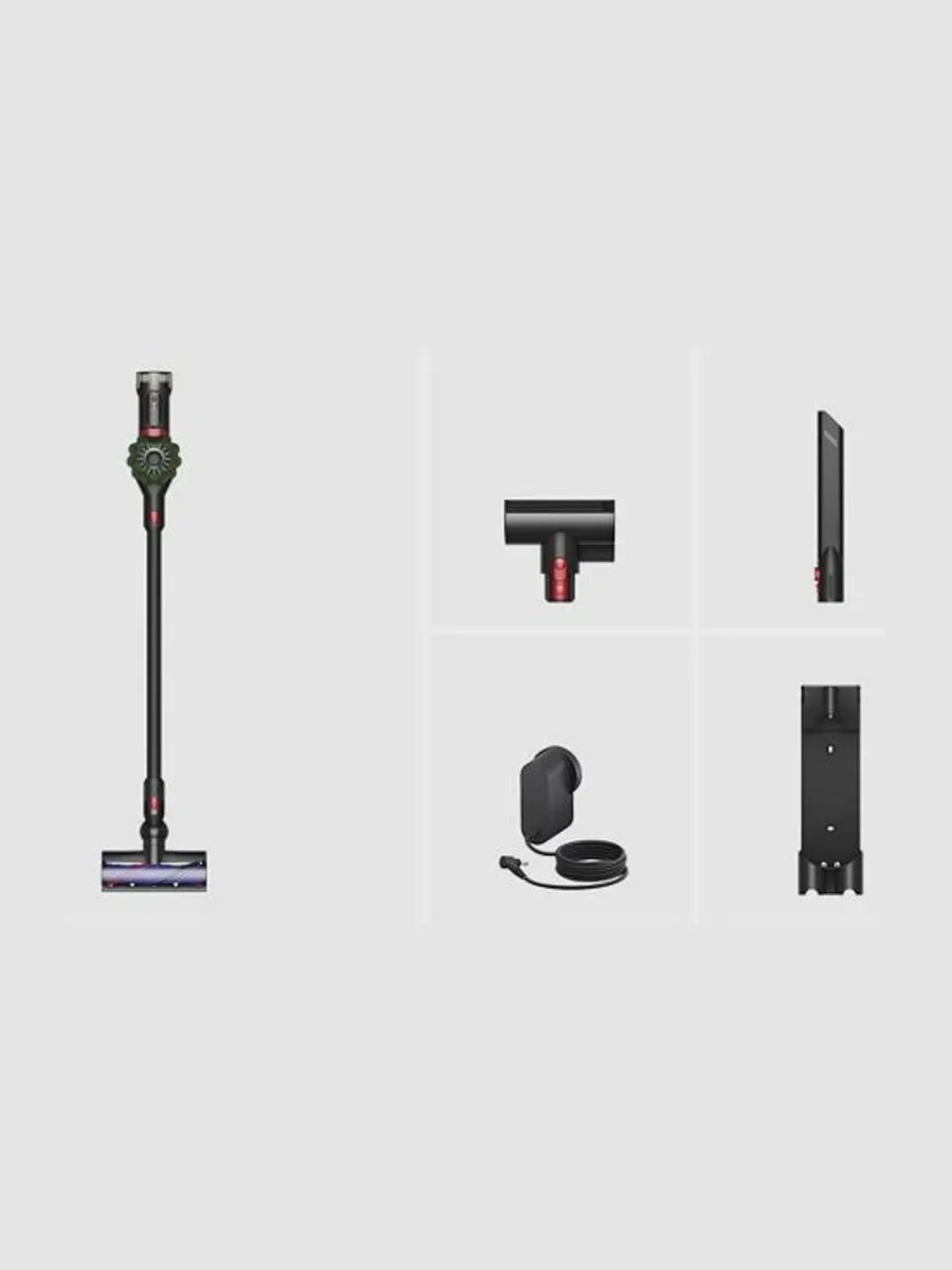 Вертикальный пылесос  Dyson V8 Cyclone  черный/зеленый, красный, фиолетовый — фото 7 из 9