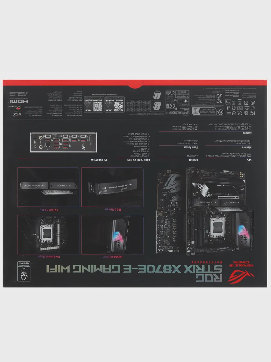Материнская плата ASUS ROG STRIX X870E-E GAMING WIFI, AM5, Standard-ATX — фото 10 из 11