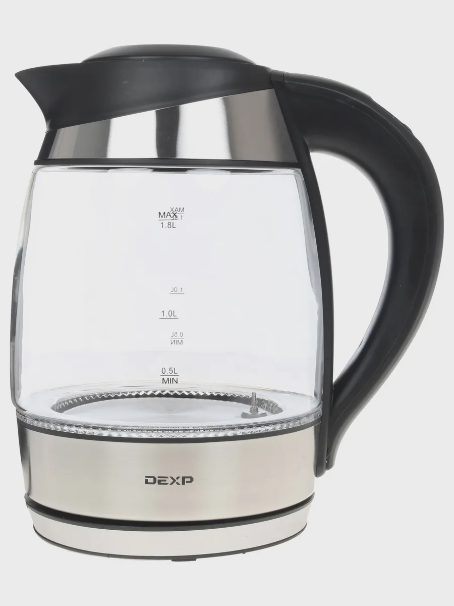 Электрочайник DEXP KG-1800 Smart, серебристый, 1.8 л, 2200 Вт — фото 6 из 11