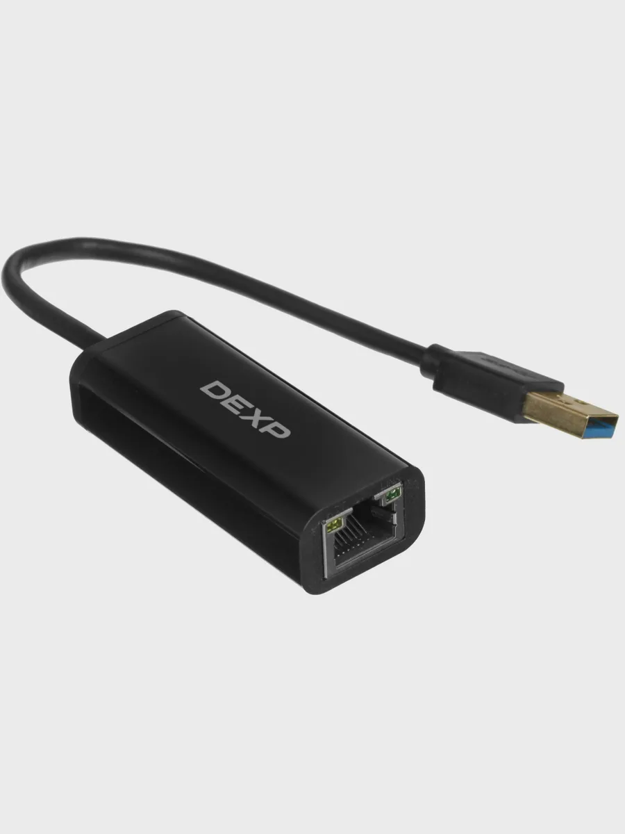 Сетевая карта DEXP ZH-USB3 1000 Мбит/сек, 100 Мбит/сек USB 3.2 Gen 1 Type-A — фото 2 из 7