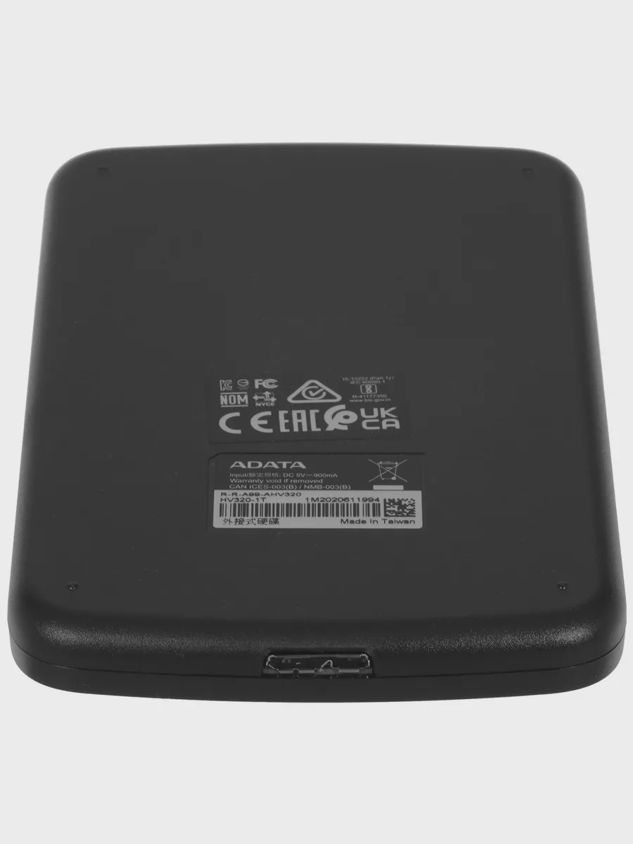 2.5" Внешний HDD ADATA HV320 [AHV320-1TU31-CBK] 1 ТБ USB 3.2 Gen 1 Type-A — фото 4 из 6