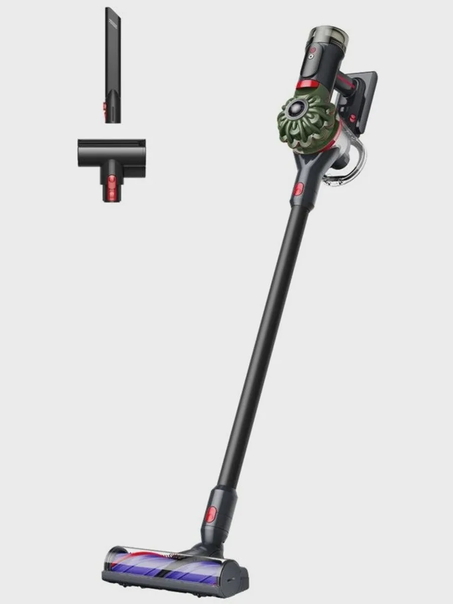 Вертикальный пылесос  Dyson V8 Cyclone  черный/зеленый, красный, фиолетовый — фото 4 из 9