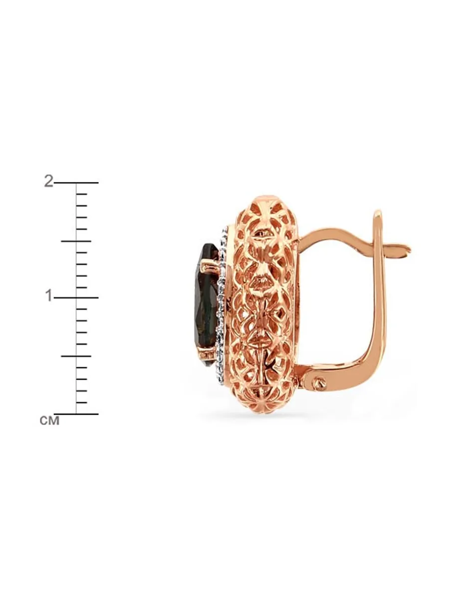 Серьги с камнем ССКс-5339-р — фото 3 из 3