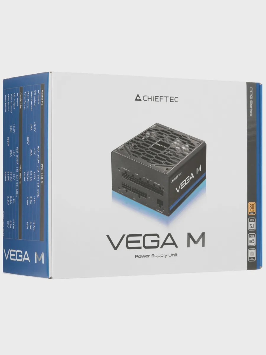 Блок питания Chieftec Vega M 750 Вт — фото 10 из 11