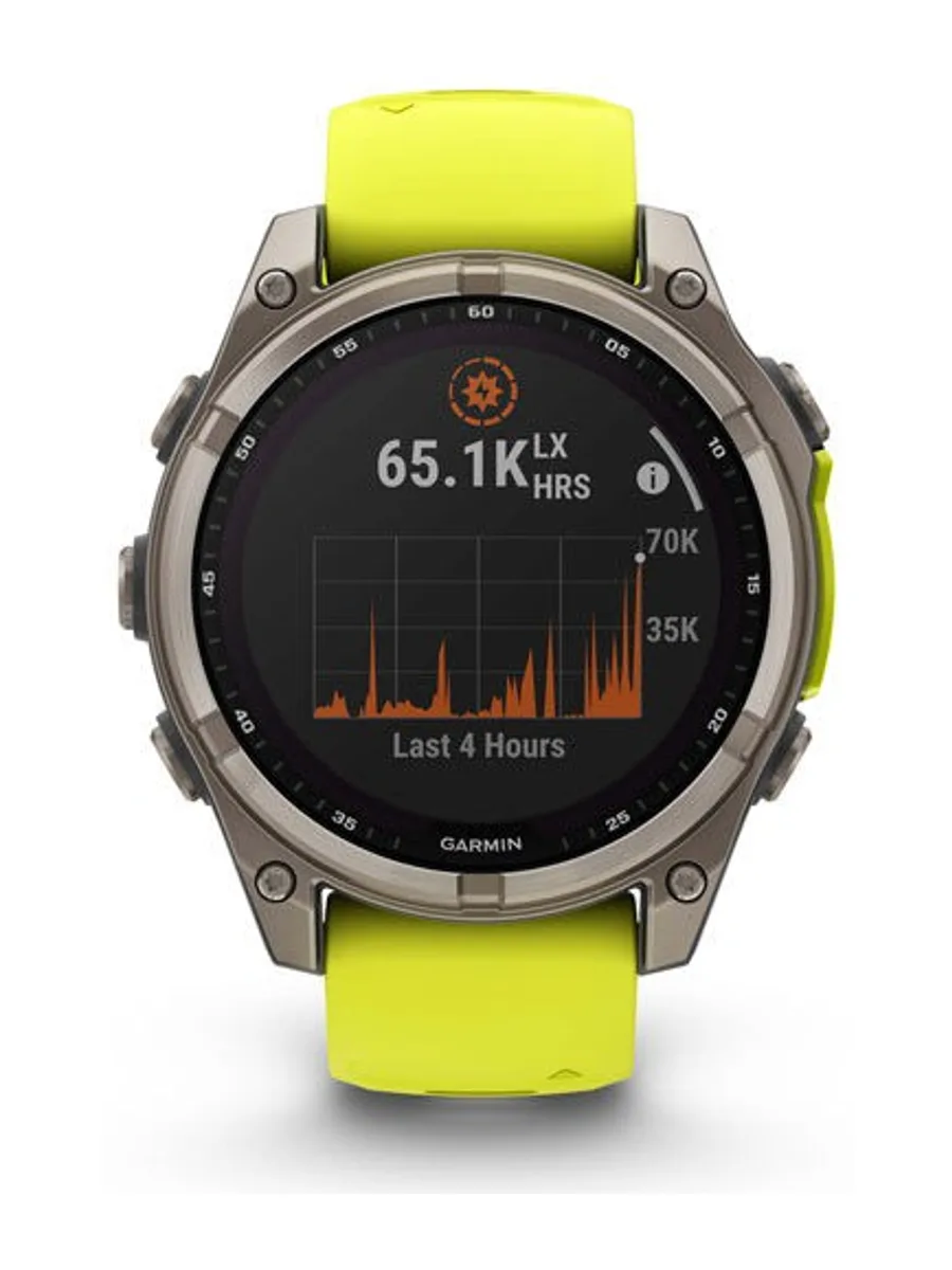 Garmin Quatix 8 AMOLED Sapphire Titanium Bezel With Captain Blue Silicone Band — фото 2 из 3
