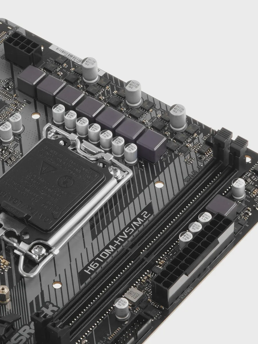 Материнская плата ASRock H610M-HVS/M.2 R2.0, LGA 1700, Micro-ATX — фото 5 из 9