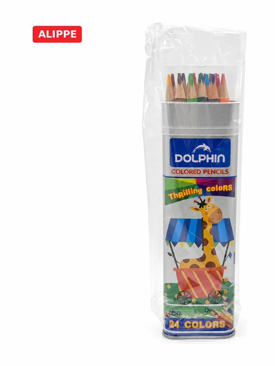 Карандаши цветные Dolphin 24цвета в тубусе АРТ2400 — фото 1 из 3