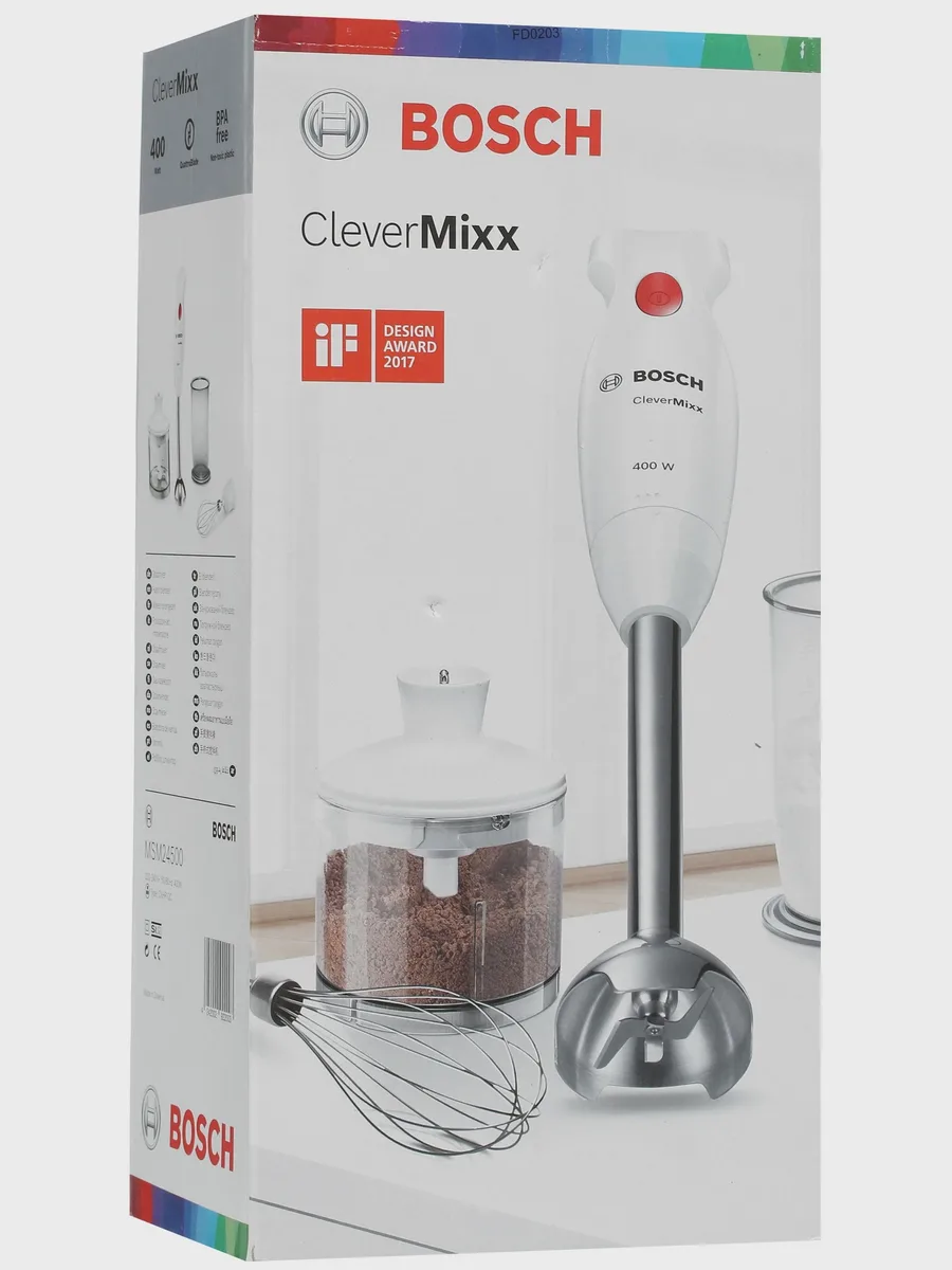 Блендер погружной Bosch CleverMixx MSM24500 белый — фото 11 из 11
