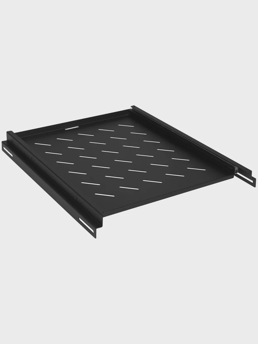 Полка Lanmaster TWT-CBB-SM-8/20 телескопическая с креплением на 4 точки, 19", глубина 800 мм, нагрузка 20кг, черный — фото 3 из 5
