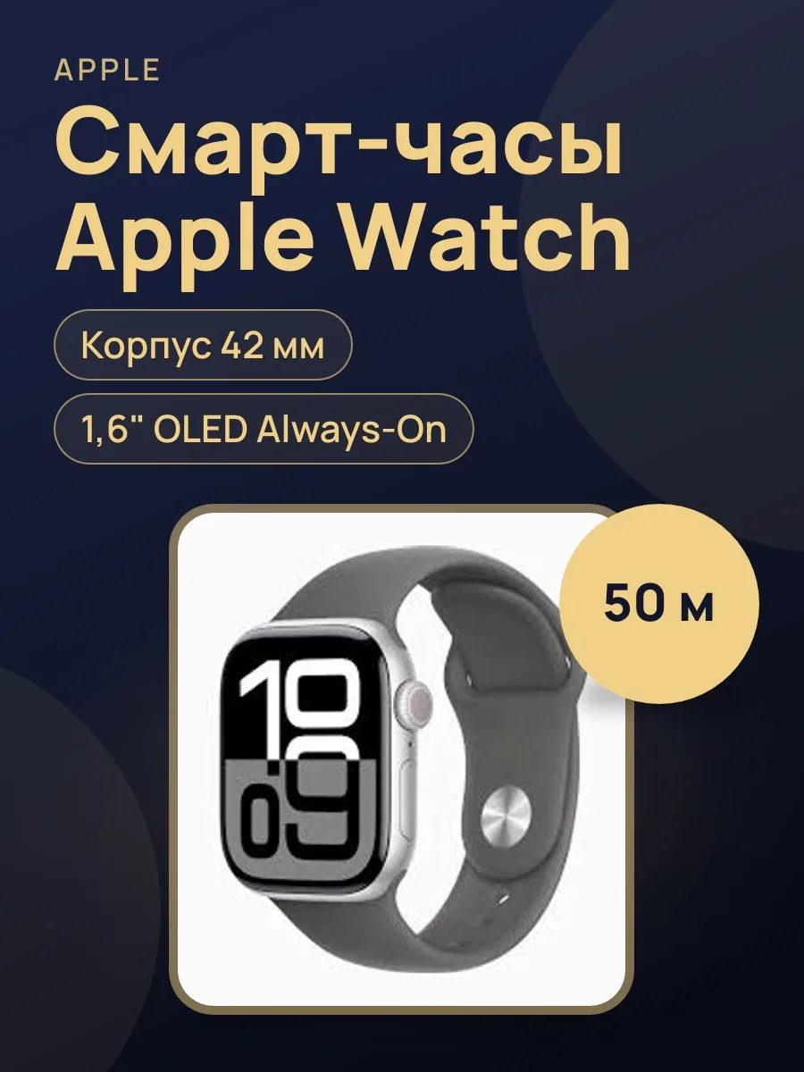 Смарт-часы Apple Watch 10 42мм Milanese Loop Silver — фото 1 из 3