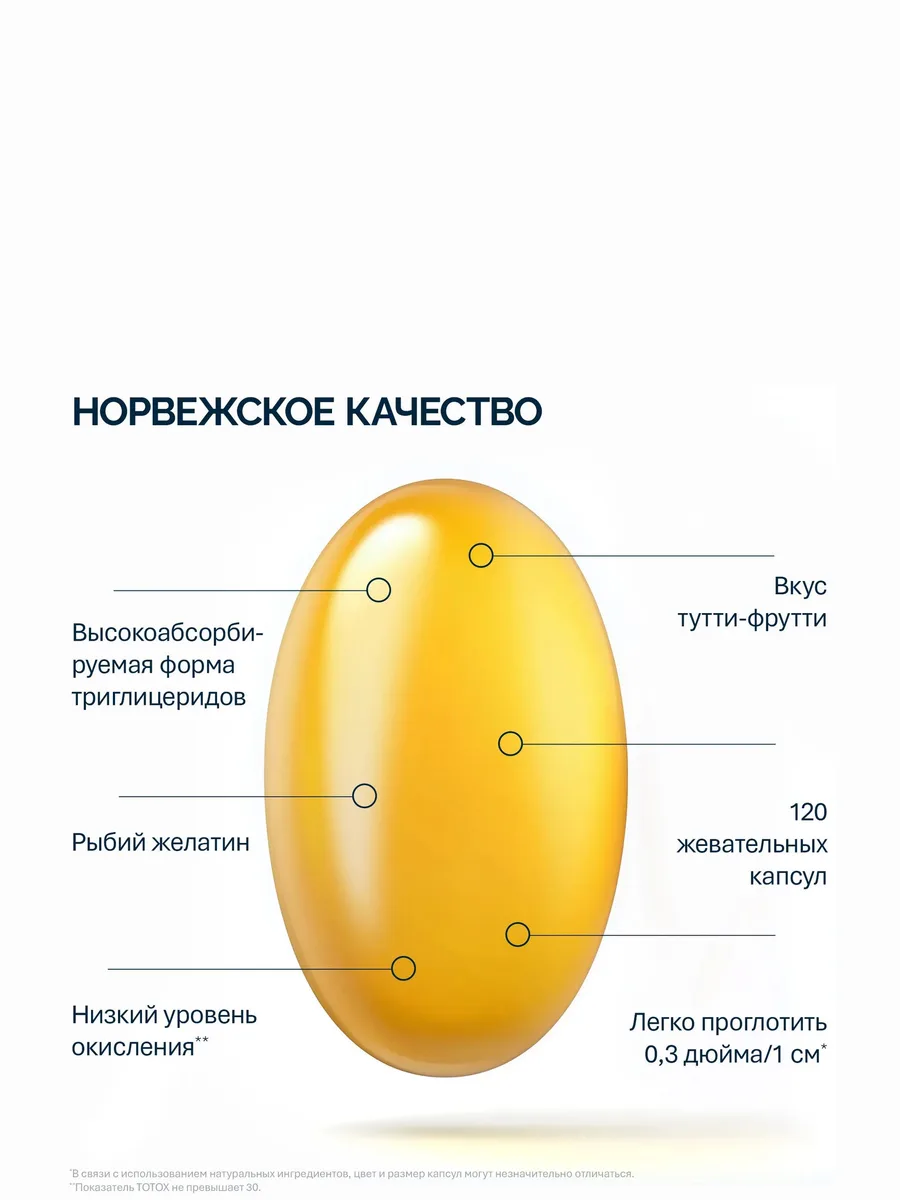 NFO Омега-3 Жевательные капсулы с витамином D — фото 6 из 6