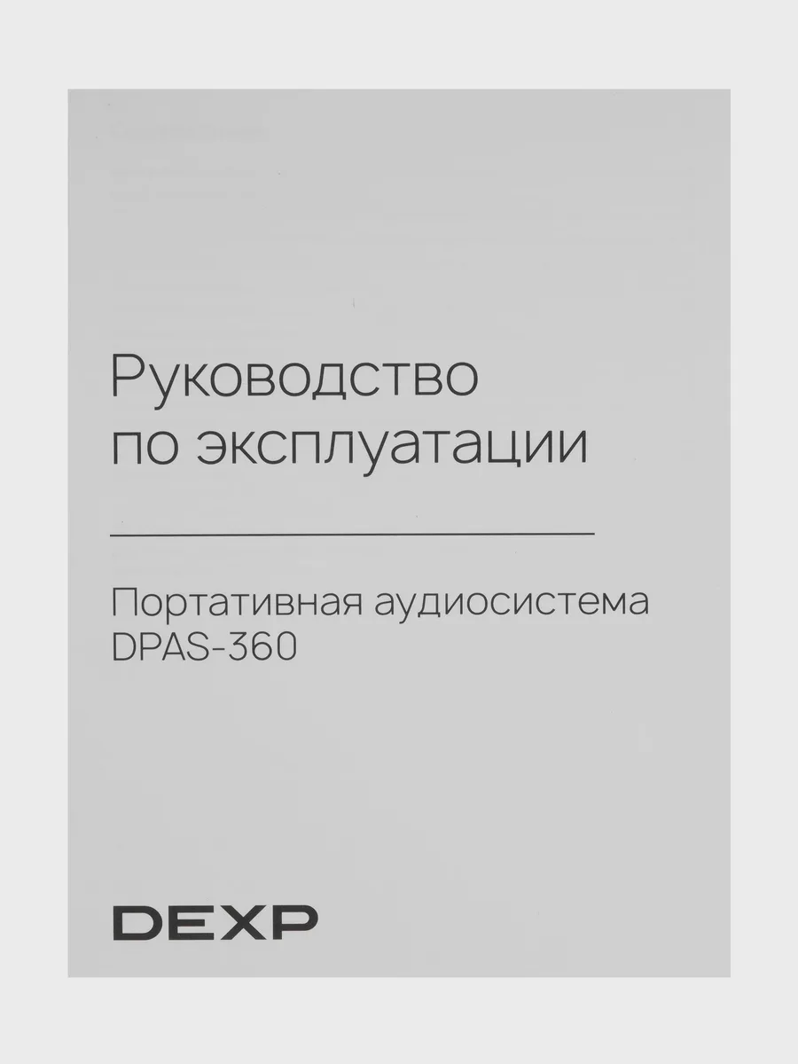 Портативная аудиосистема DEXP DPAS-360 черный — фото 9 из 11