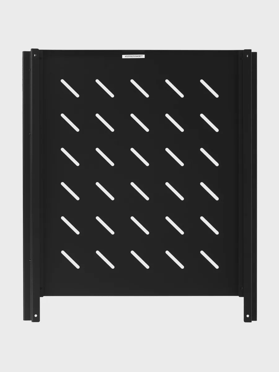 Полка Lanmaster TWT-CBB-SM-8/20 телескопическая с креплением на 4 точки, 19", глубина 800 мм, нагрузка 20кг, черный — фото 2 из 5