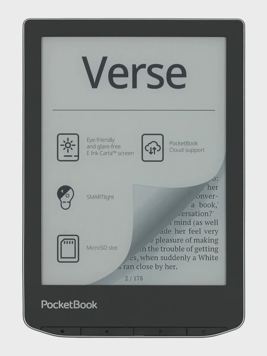 Электронная книга PocketBook 629 Verse серый — фото 2 из 10