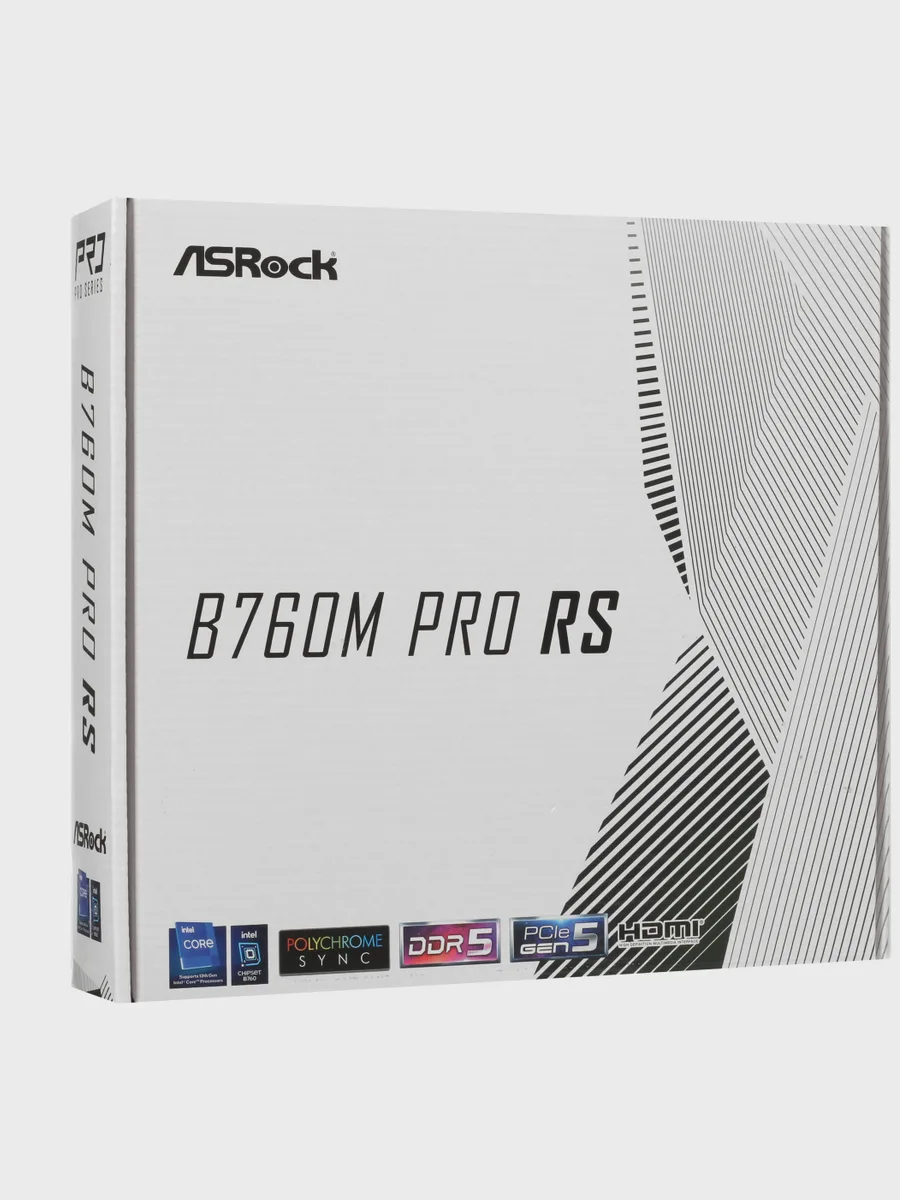 Материнская плата ASRock B760M Pro RS, LGA 1700, Micro-ATX — фото 10 из 10