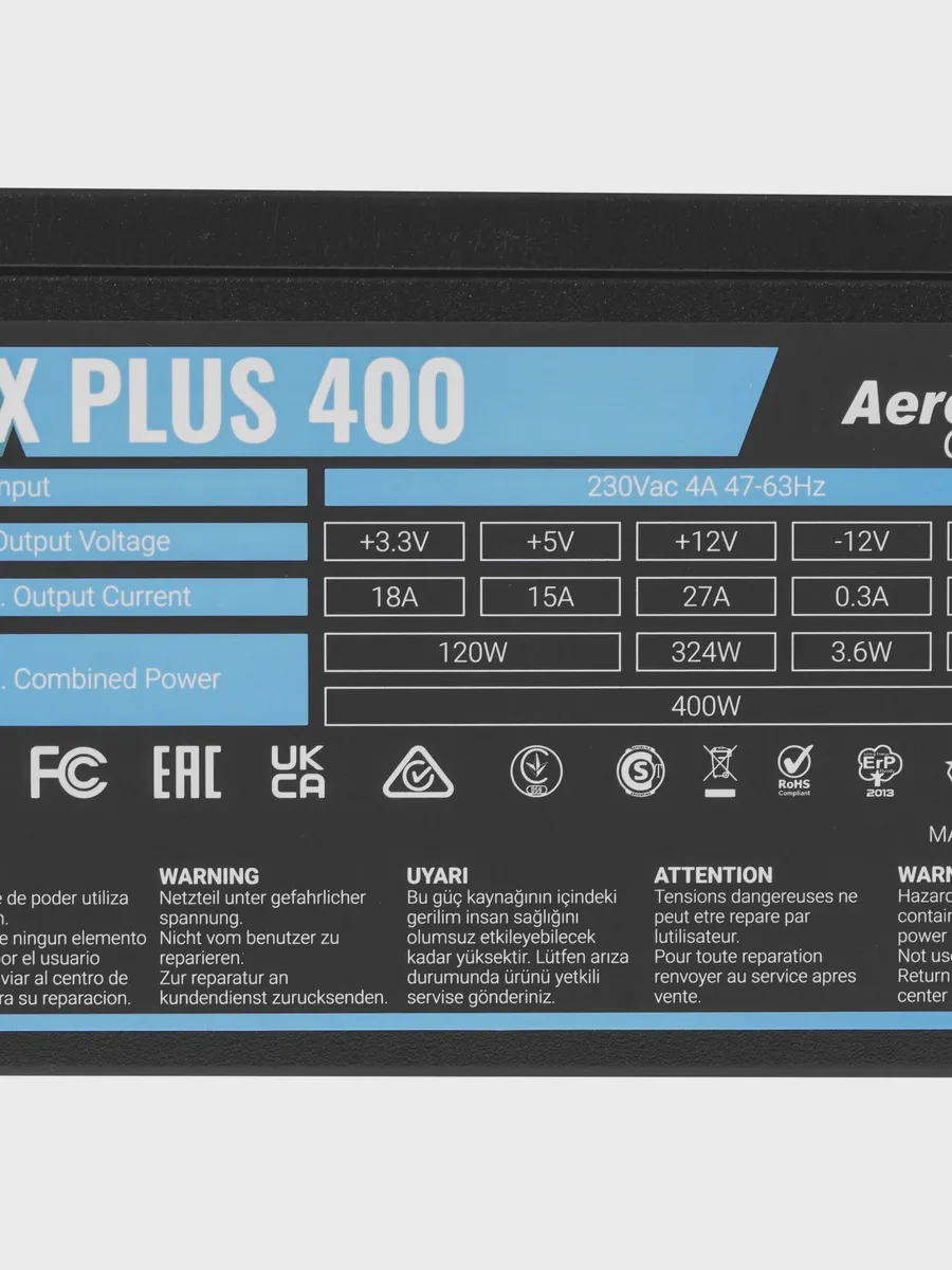 Блок питания AeroCool VX PLUS 400W 400 Вт — фото 5 из 8