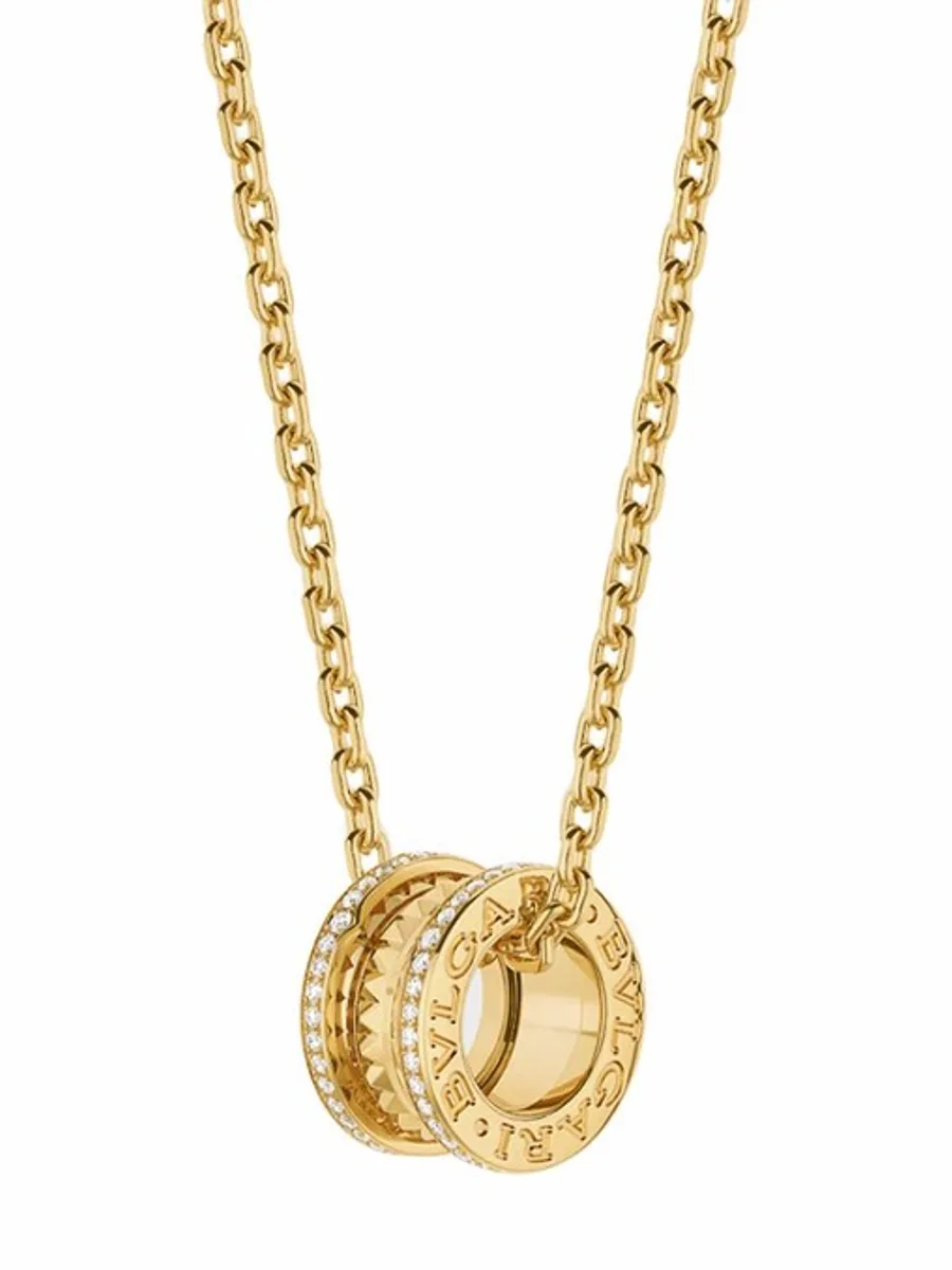 37104 Колье BVLGARI в желтом золоте 585,вес:6 ,вставка:бриллиант,длина:50см — фото 2 из 2