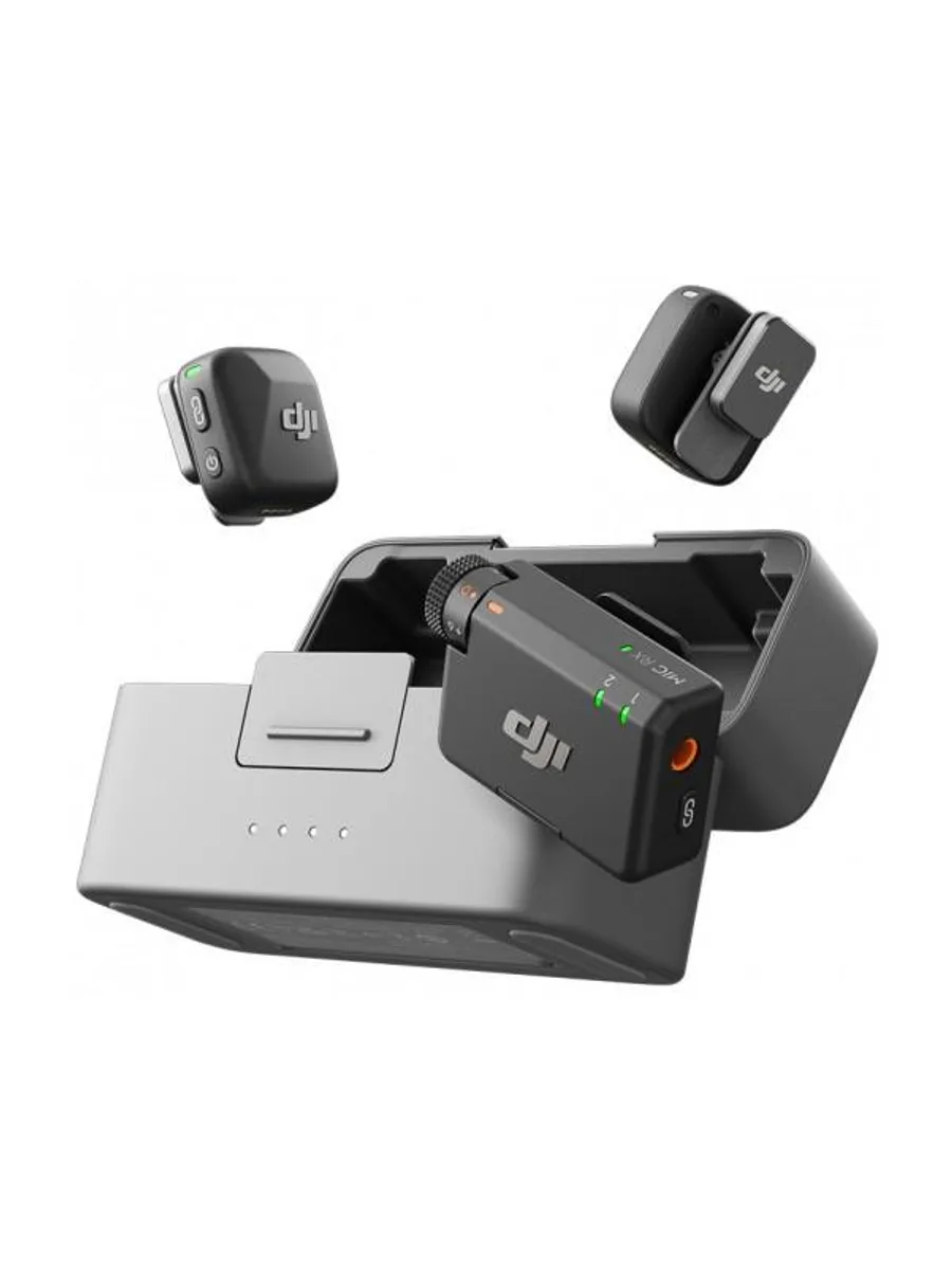 Беспроводной микрофон DJI Mic Mini 2 Combo (2 передатчика + 1 приёмник + зарядный кейс) Белый — фото 3 из 4
