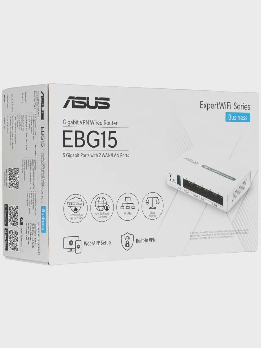 Маршрутизатор ASUS ExpertWiFi EBG15 2x1000 Мбит/сх1000 Мбит/с — фото 9 из 9