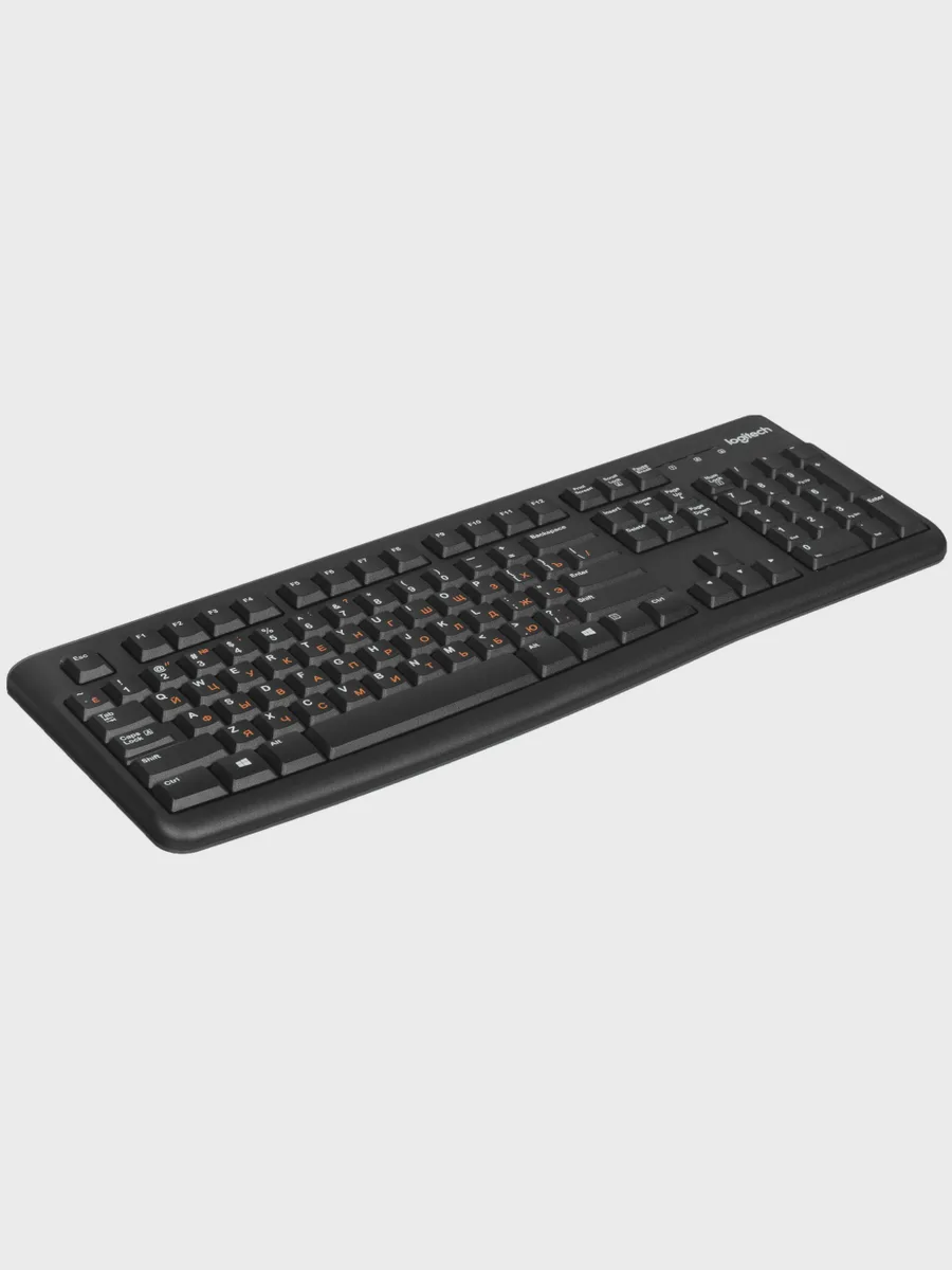Клавиатура Logitech K120, USB Type-A, черный — фото 3 из 9