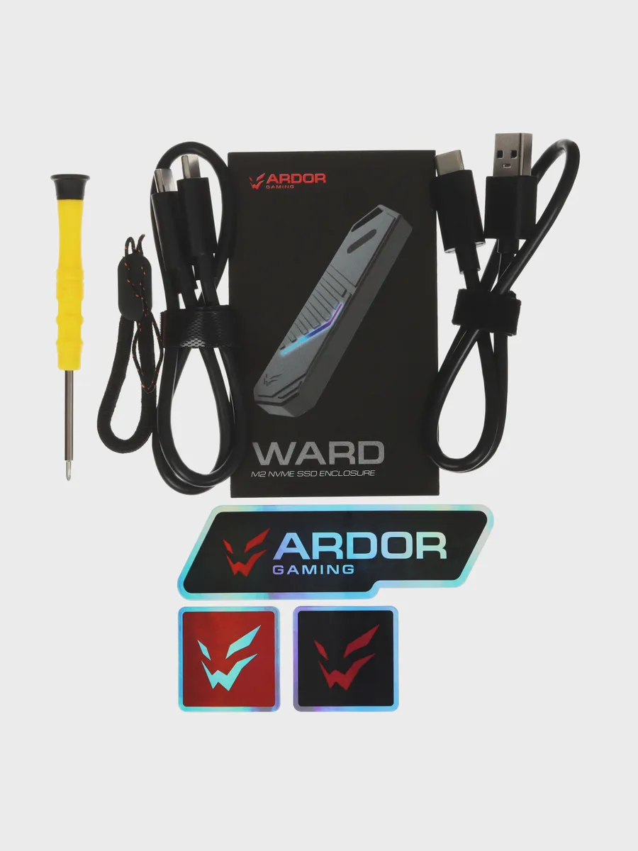 M.2 Внешний бокс ARDOR GAMING WARD USB 3.2 Gen 1 Type-C — фото 7 из 9