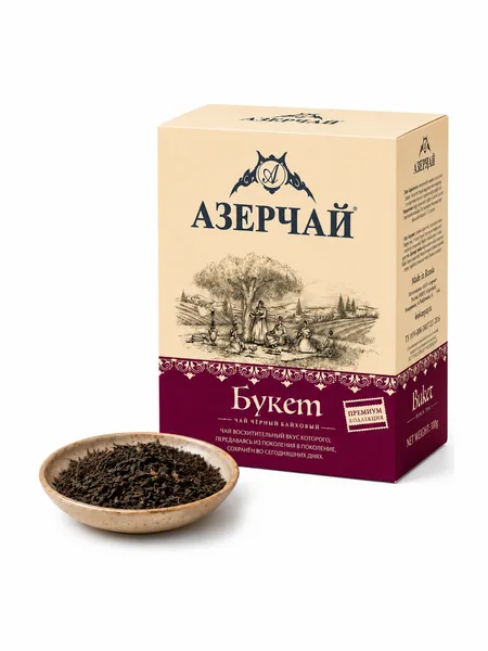 Фото товара Чай Азерчай Букет чёрный байховый Premium collection, 100 г