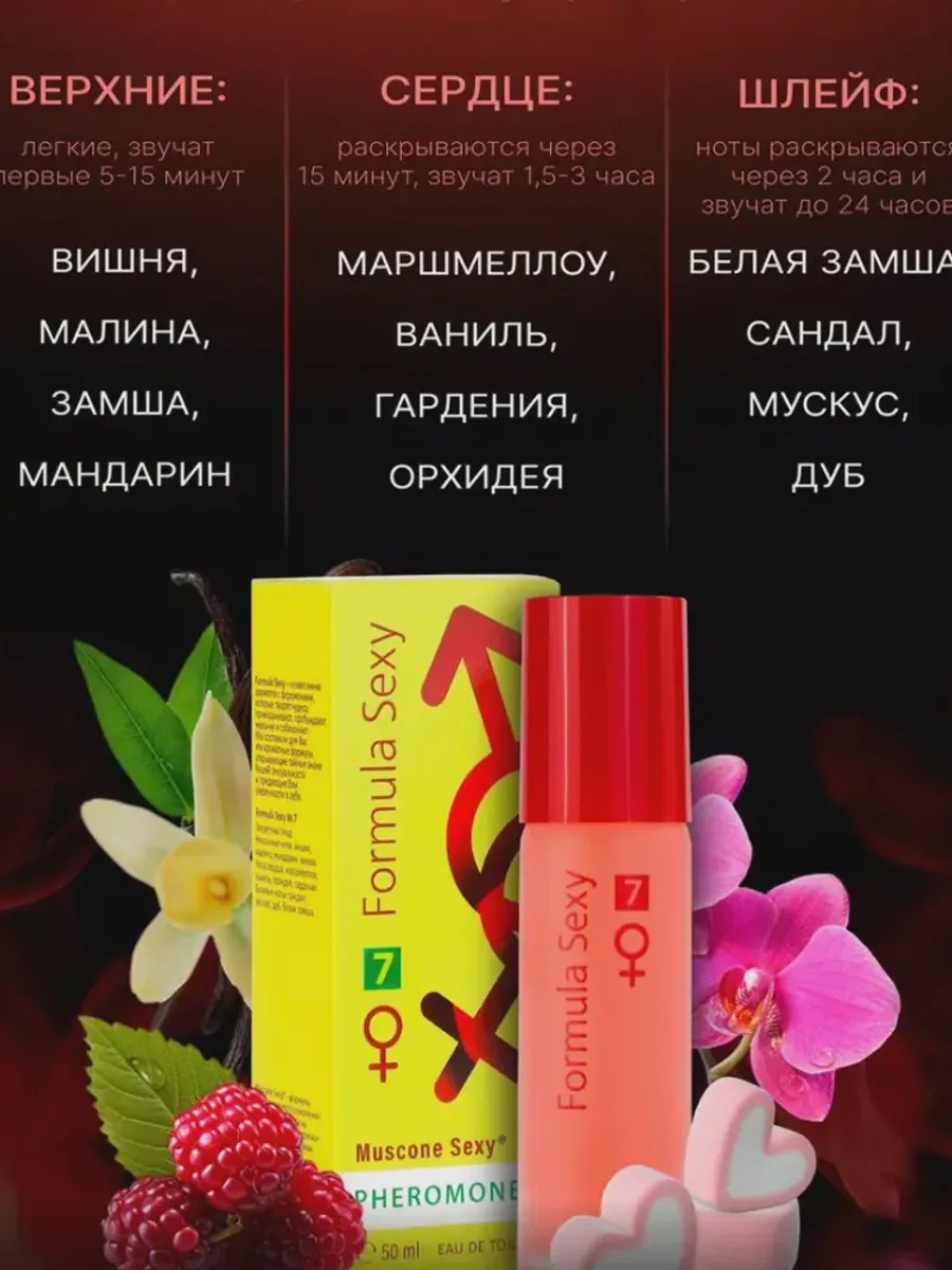 Туалетная женская вода с феромонами Formula Sexy (30мл) №7 — фото 1 из 2