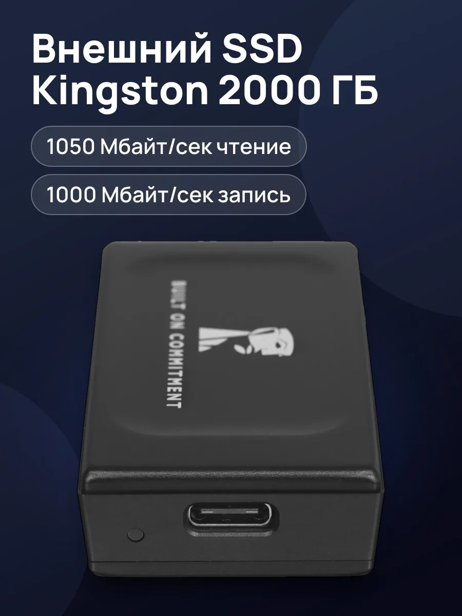 Внешний SSD Kingston SXS1000/2000GA 2000 ГБ — фото 1 из 10