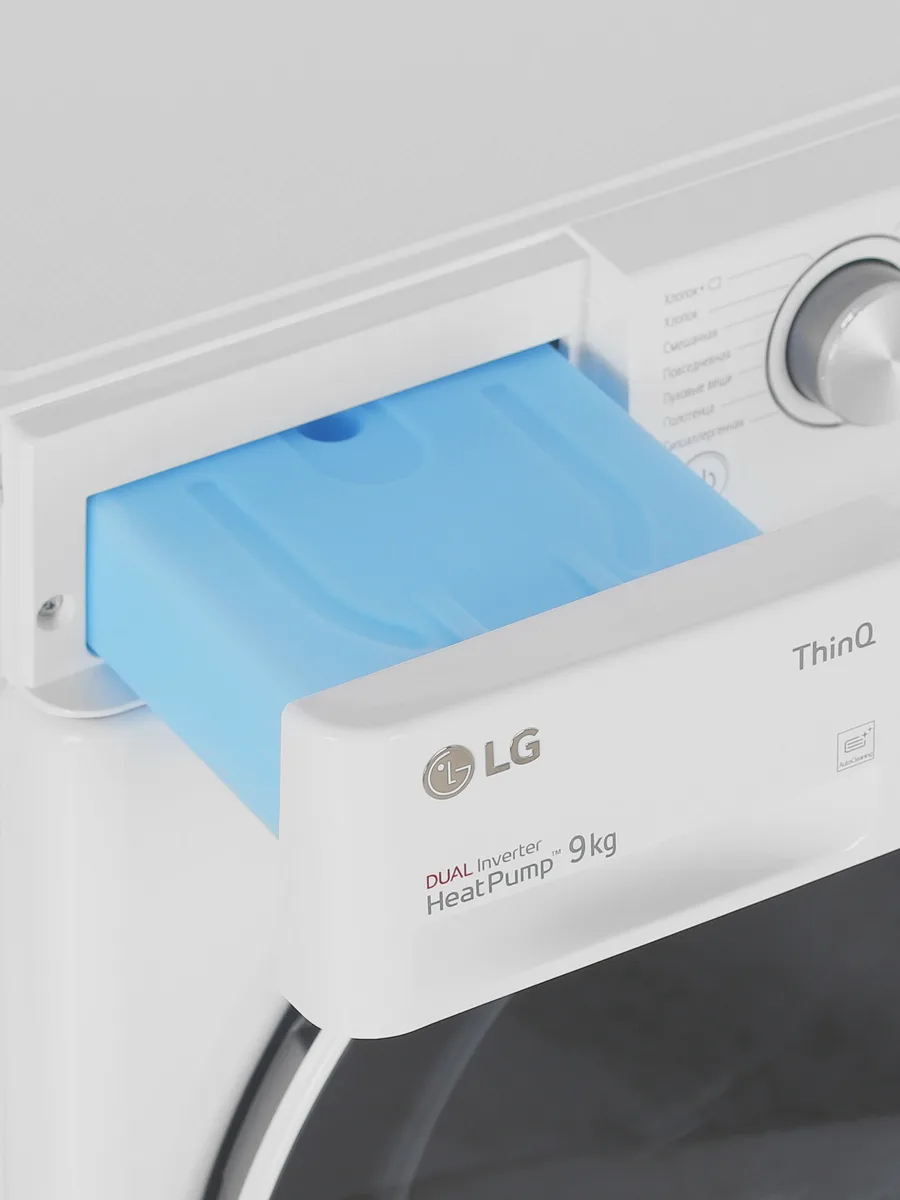 Сушильная машина LG DC90V5V0W белый — фото 8 из 11