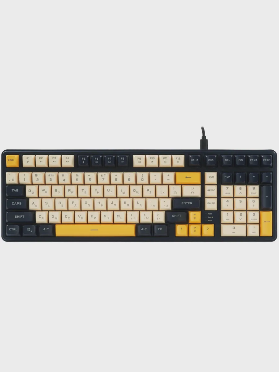 Клавиатура Ritmix RKB-602BL, USB Type-A, синий — фото 3 из 11